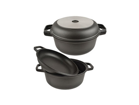 Aga Cast Aluminium Round Casseroles with Skillet Lid