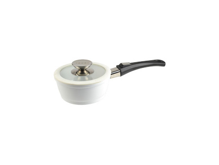 AGA White Ceramic Coated Saucepans