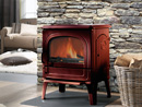 DRU 64 CB Wood Burning stove in majolica brown