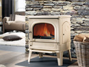 DRU 64 CB Wood Burning stove in ivory