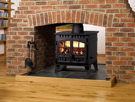 Hunter Herald 6 double sided multi fuel stove