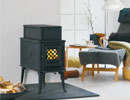 Jotul F 118 wood burning stove brown enamel thumbnail