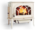 Jotul F 500 wood burning stove cream enamel thumbnail
