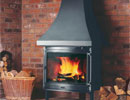 Jotul F 118 wood burning stove brown enamel thumbnail