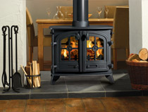 Yeoman Exe double sided multi fuel / wood burning stove